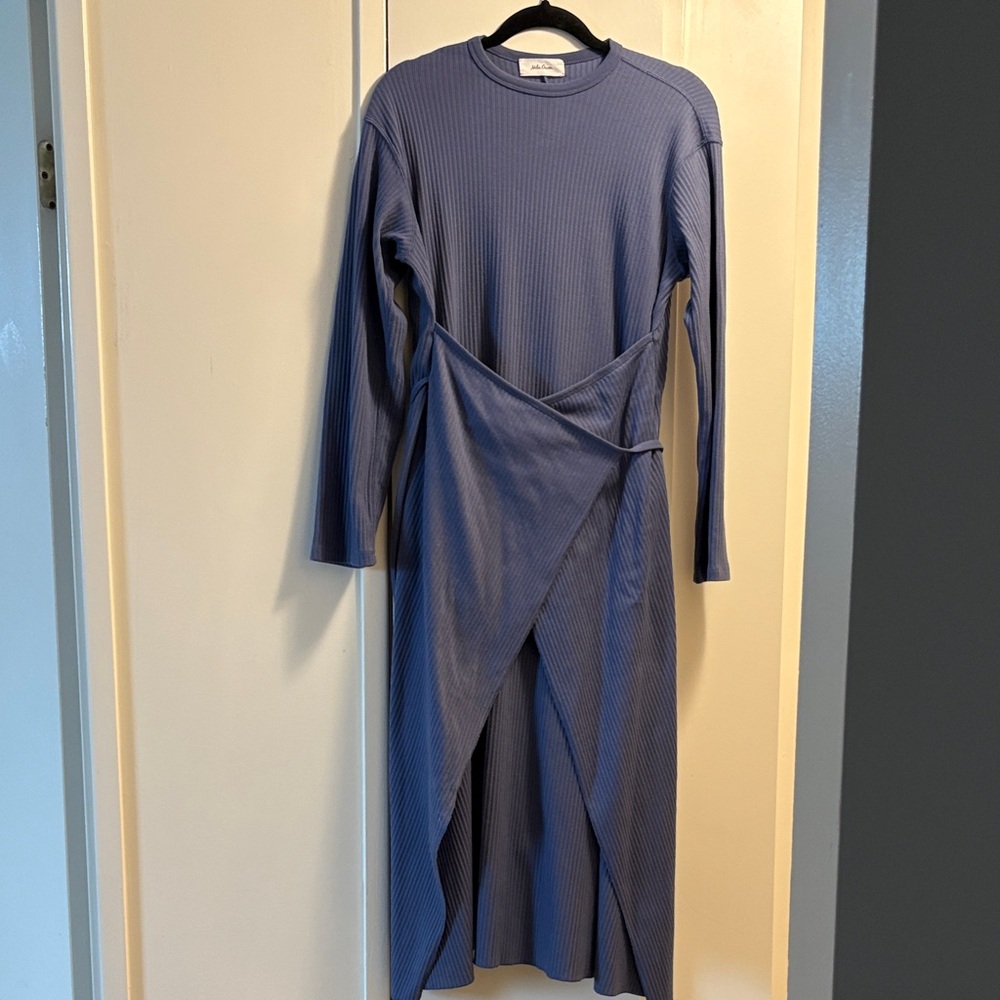 Mila Owen Blue Long-Sleeve Dress